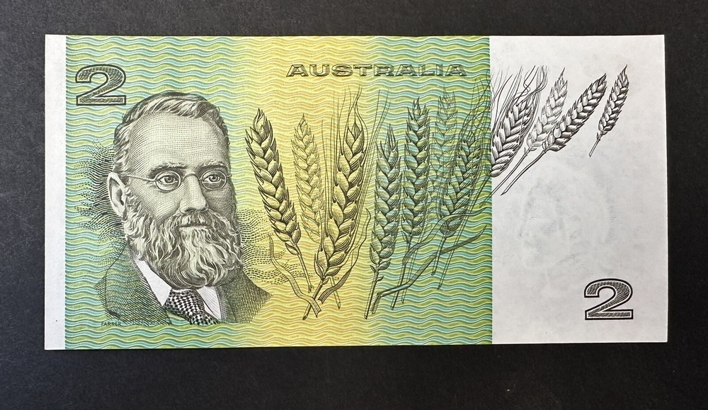 $2 Note Australian Decimal Paper Semi Solid Serial Number Uncirculated (Lot 104)