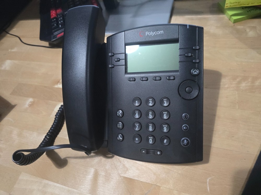 Polycom VVX 301 Wired Handset 6 Line IP Phone - Black