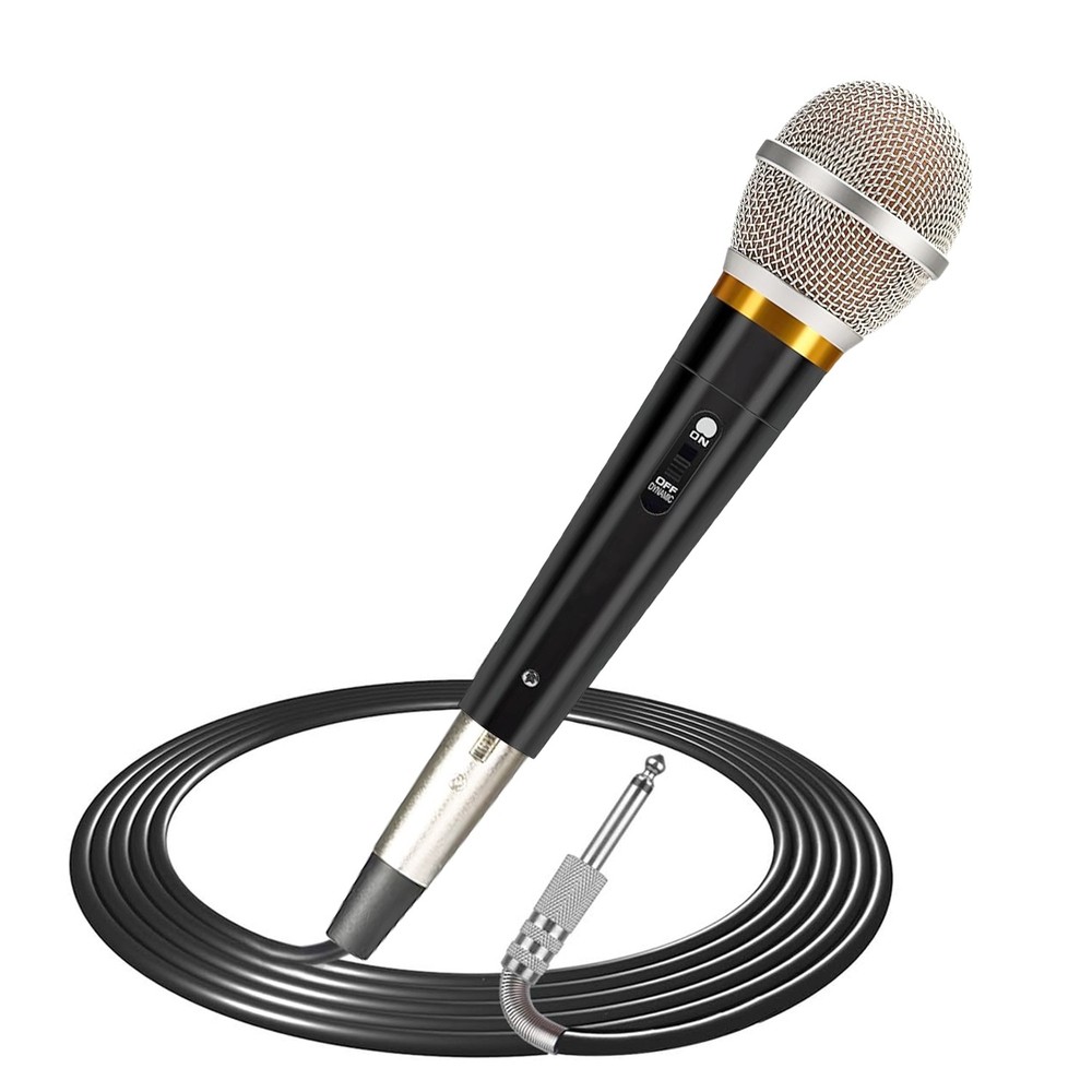 Handheld Dynamic Microphone With On/Off Switch 13ft Detachable XLR Cable