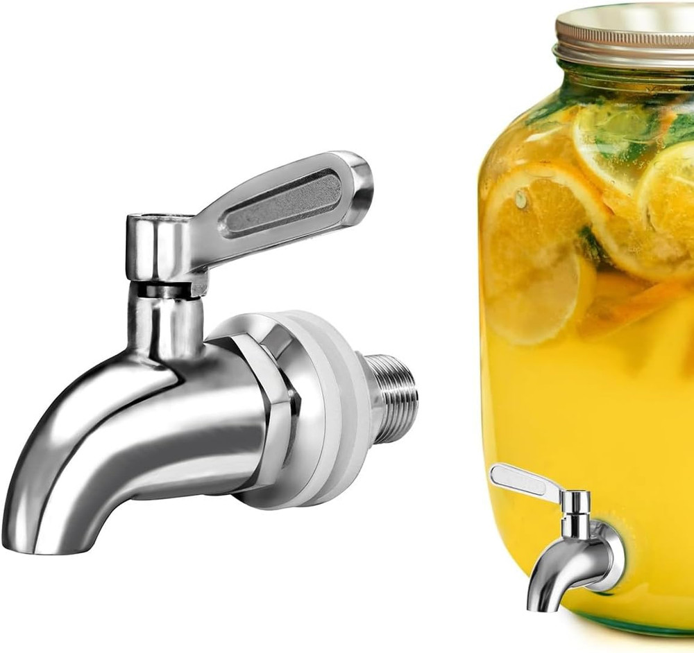 Stainless Steel Spigot for Beverage Dispenser, 1Pcs 12Mm Water Jug Spigot, Water