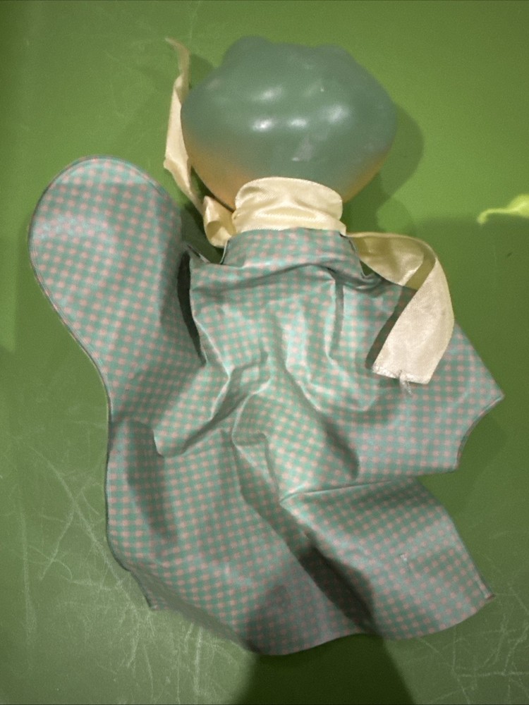 Vintage Frog Hand Puppet With Vinyl Body