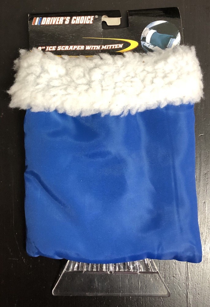 Winter’s Choice 9” Ice Scraper with Mitten And Warm Plush Lining