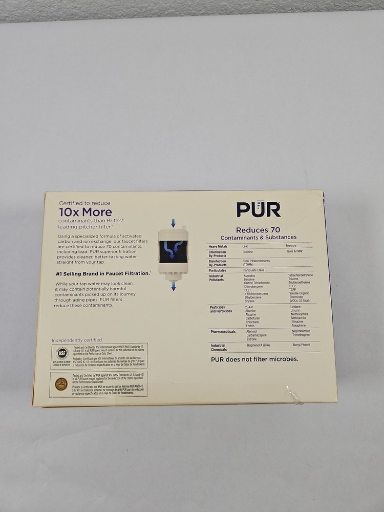 3 Pack Genuine PUR RF3375 Faucet Water Filter Replacement