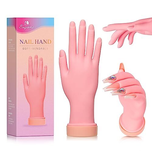 Flexible Bendable Nail Practice Mannequin Hand for Acrylic Nails