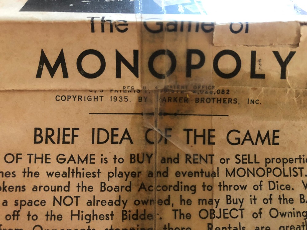 1935 Monopoly Game Rules only A1