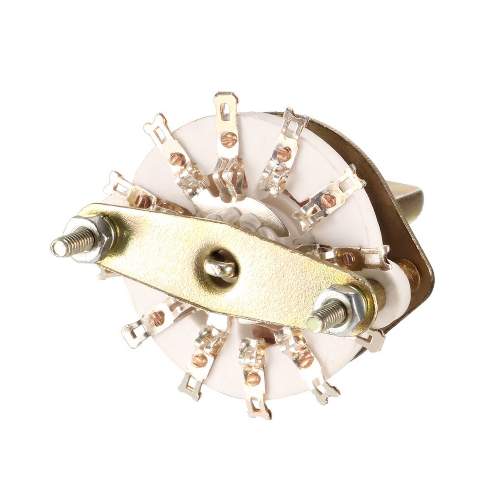 3P3T 3 Pole 3 Position Selectable 1 Deck Band Channel Rotary Switch Selector