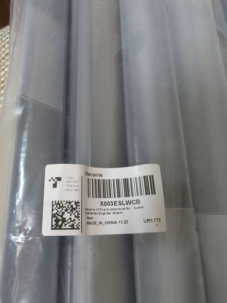 Macarrie 10 Pcs Architectural Scale Triangular Ruler 12" Architect Engineers...