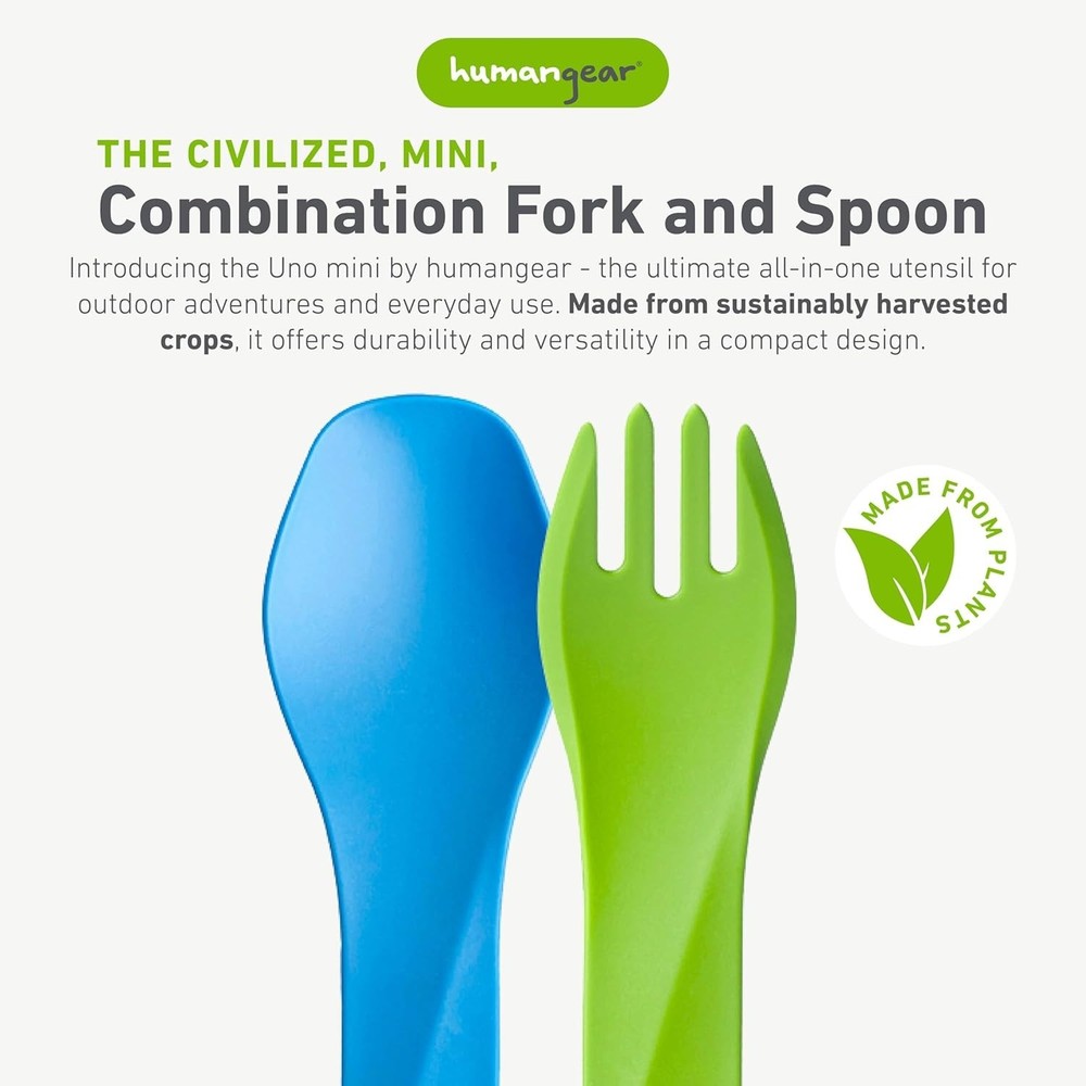 Sustainable GoBites Mini Spork Set - Lightweight, Functional Camping Essentials
