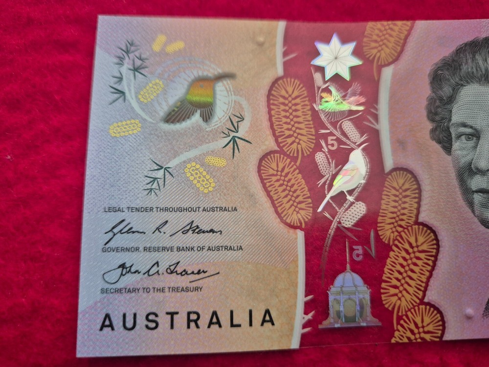 Australian 2016 $5 note first prefix AA