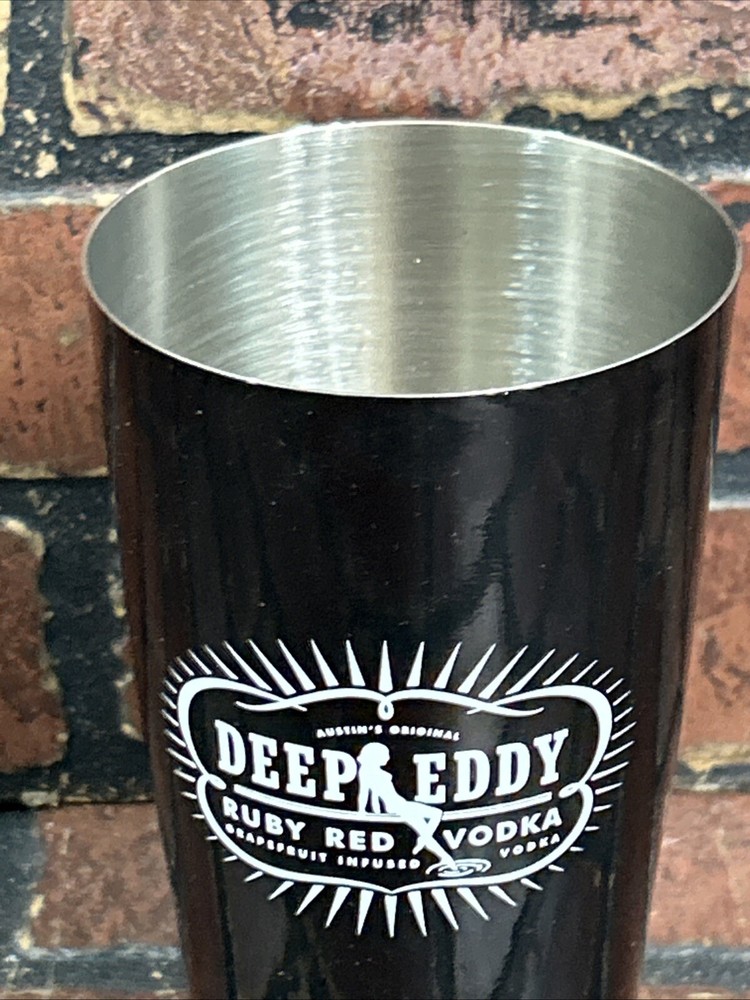 Deep Eddy Ruby Red Vodka Cocktail Shaker Bar Man Cave Stainless Steel