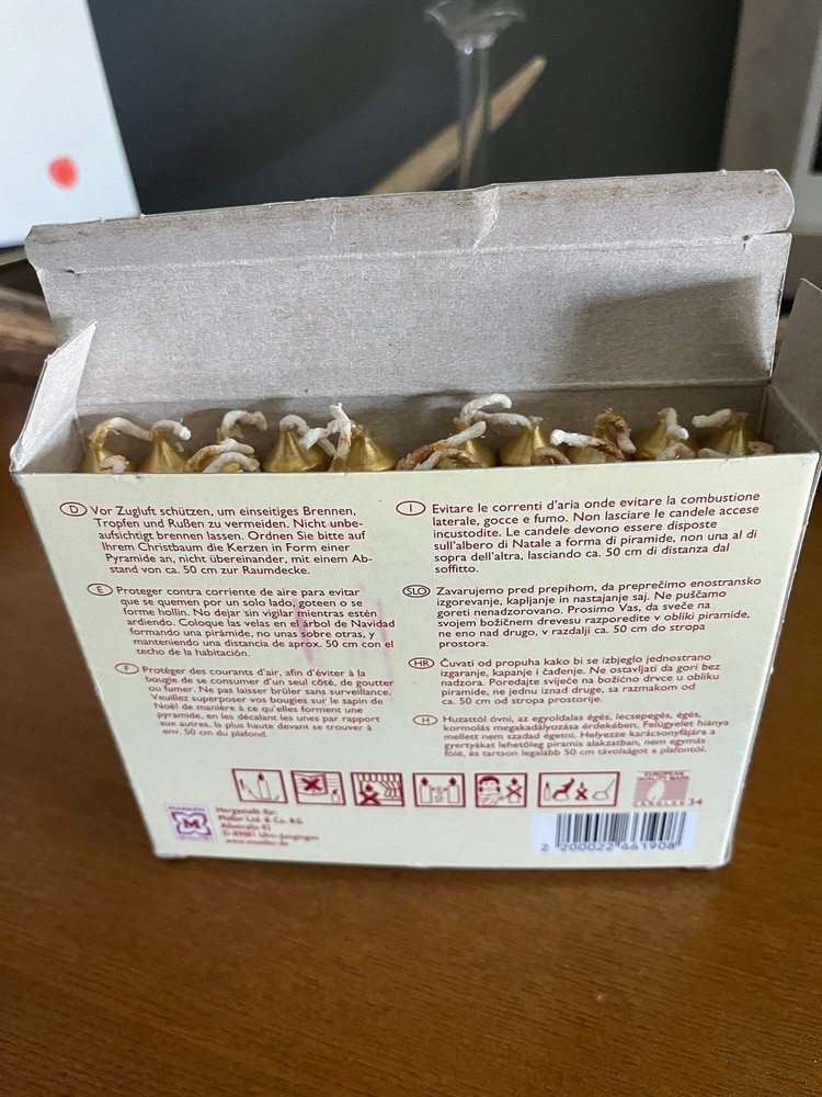 Gold Vintage Mini Candles