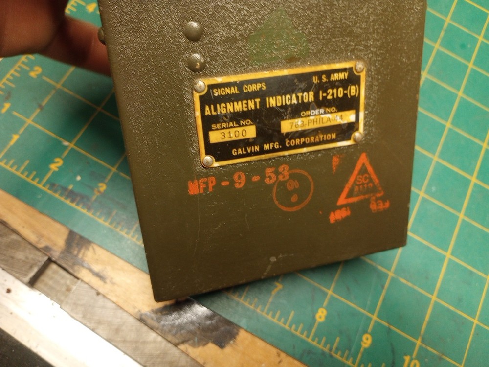 Alignment Indicator I-210-b Signal Corps