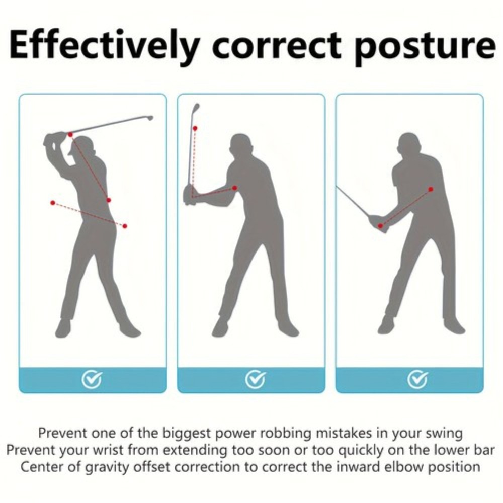 Golf Swing Practice Rope Trainer Equipment Improve Rhythm Lagging