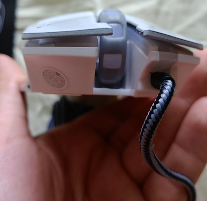 White Lenrue G3 Wired Gaming Mouse, Wired Optical Mouse LED lighting function