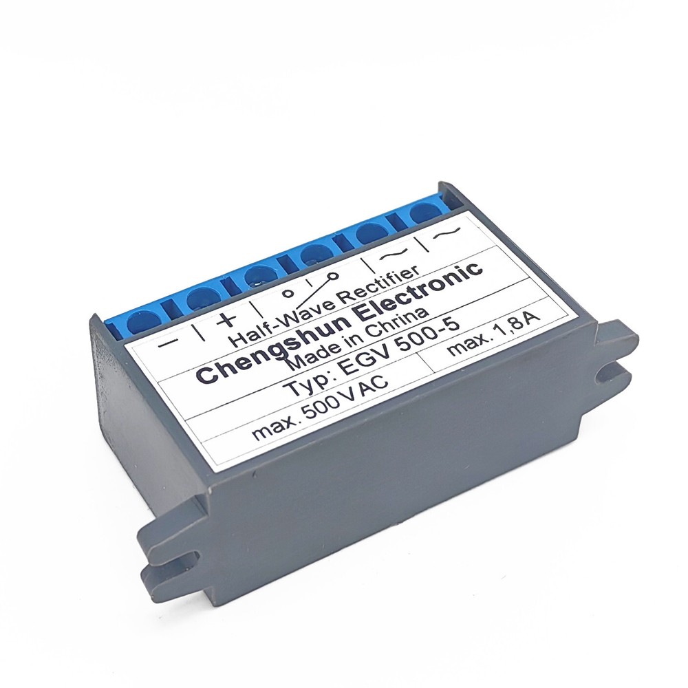 Type: EGV 500-5 max. 500V AC max. 1,8A Half-Wave Rectifier