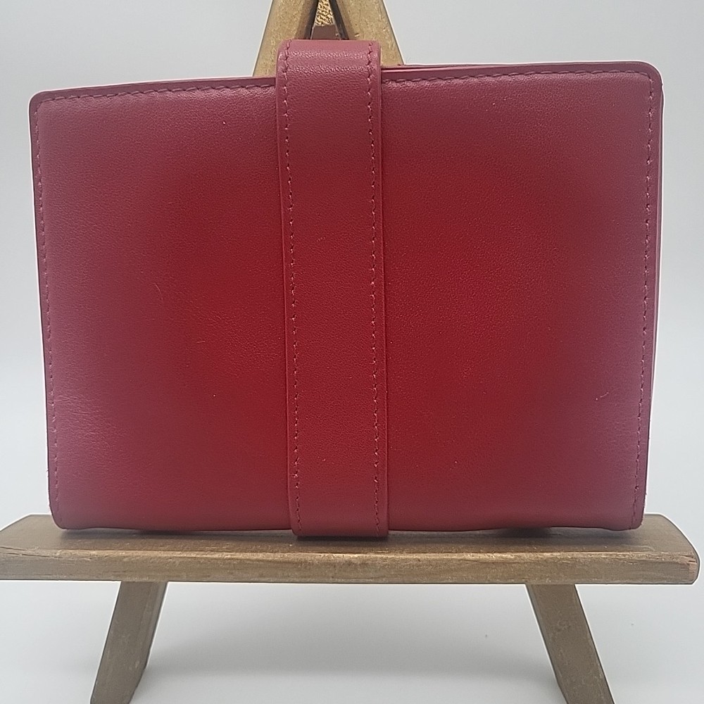 Red Envelope Passport Wallet - Red NAPA Leather