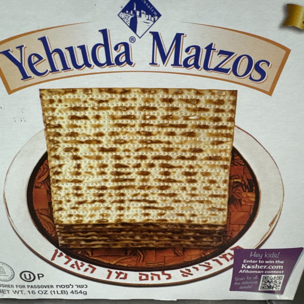 Passover Matzo, 1Lb Crisp & Airy Square Matzo Crackers