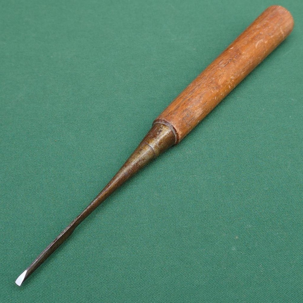 Chisel 3mm Mortising Woodworking Tool 255mm Used Rust Scratches Ready