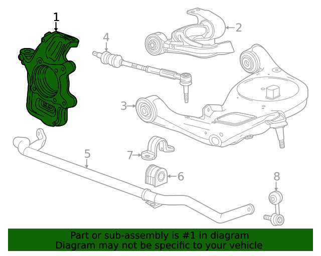 Genuine GM Steering Knuckle 86595712