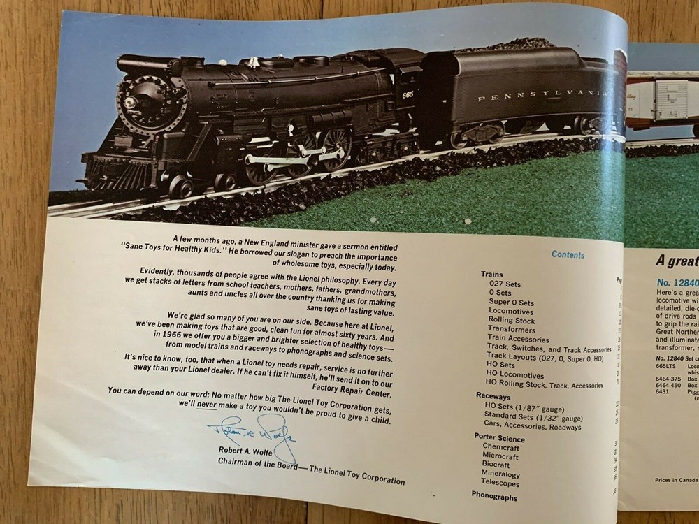 1966 Lionel Catalog
