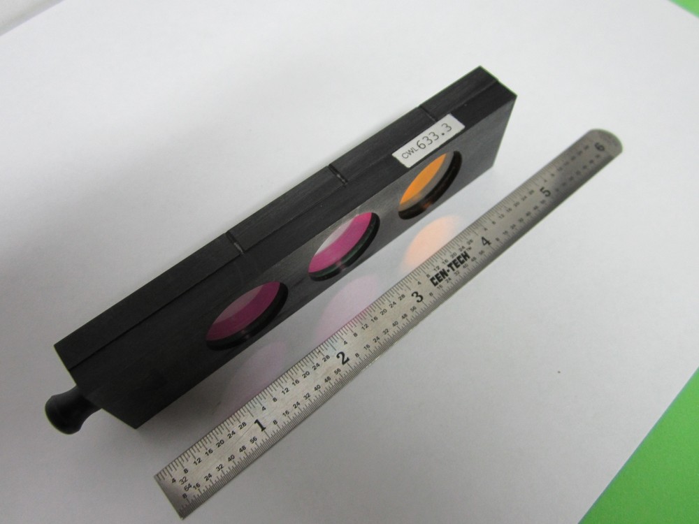 MICROSCOPE INTERFEROMETER WYKO VEECO PART SLIDE FILTER OPTICS BIN#F2-11