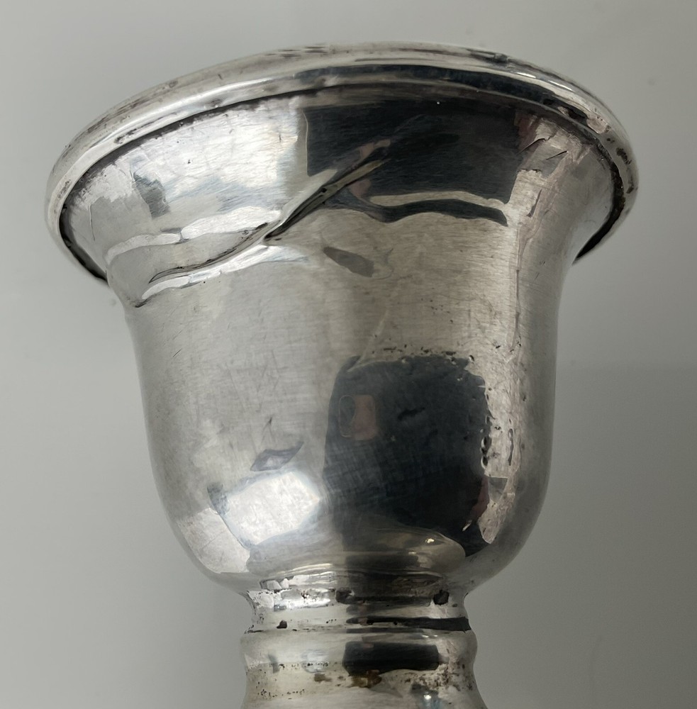 Antique Silver Candle Holder
