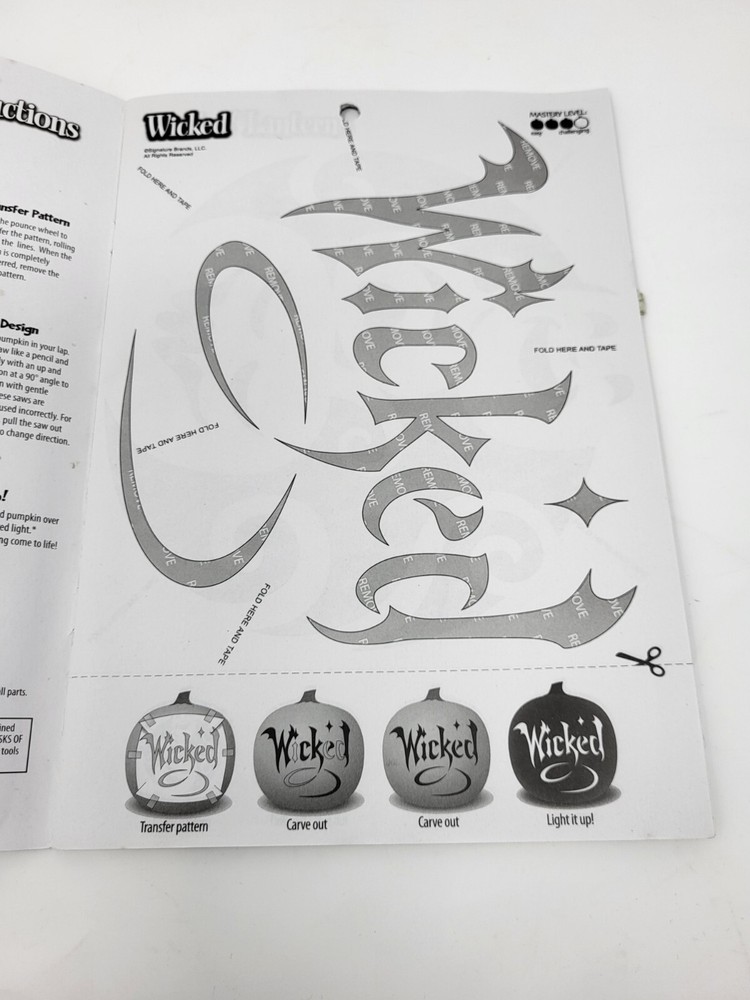 Pumpkin Masters Carving Kit 17 pieces 12 patterns 5 Tools Halloween