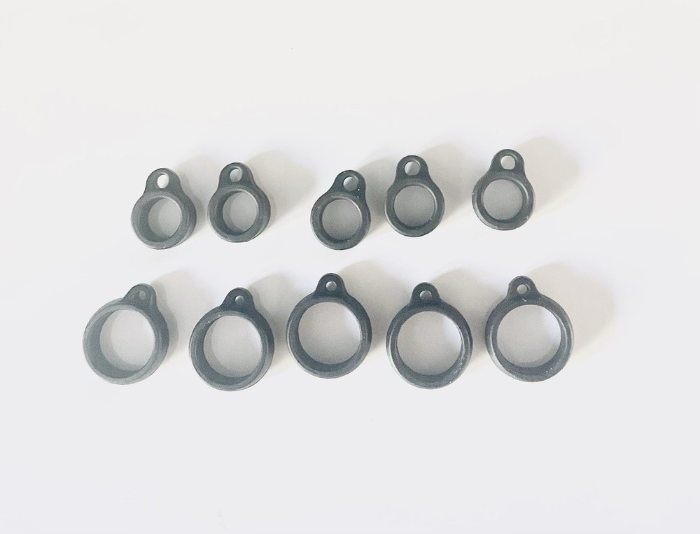 SILICONE RUBBER POLE RIG HOOK UPS 10 PER PACK.