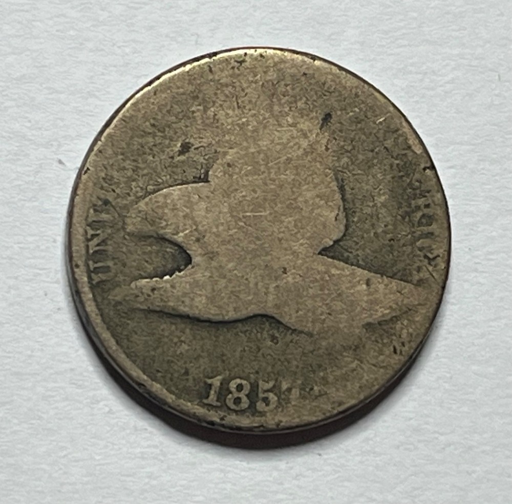 1857 Flying Eagle Cent - Circulated Penny; W087