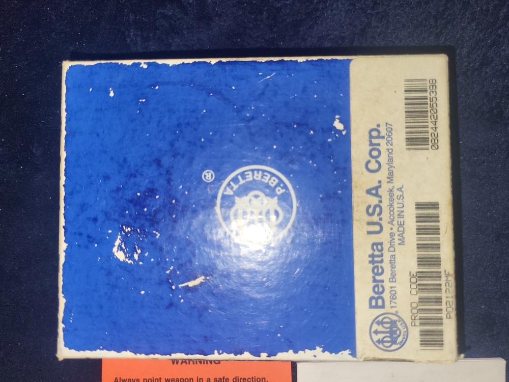 Beretta Model 21 Box And Paperwork.