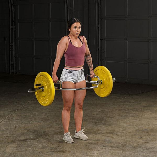 Body-Solid Olympic Shrug Bar with Raised Handles