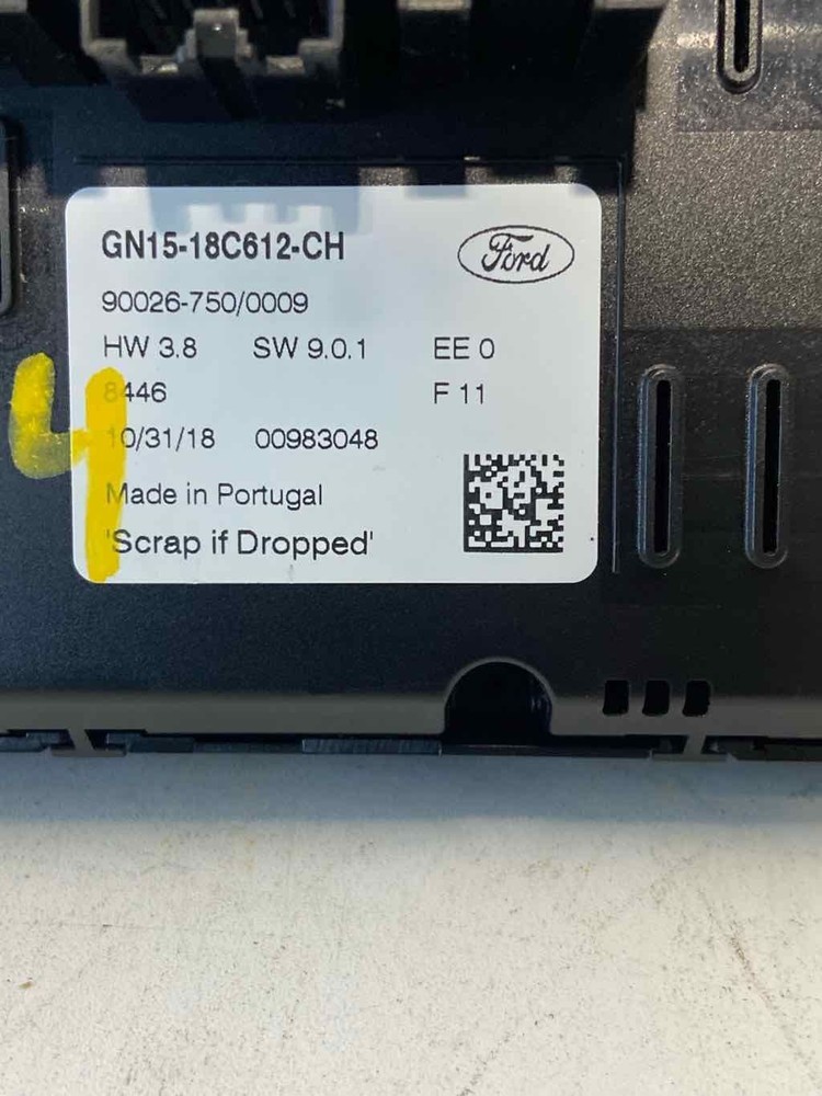 Used A/C Selector Switch fits: 2019 Ford Ecosport automatic temperature control