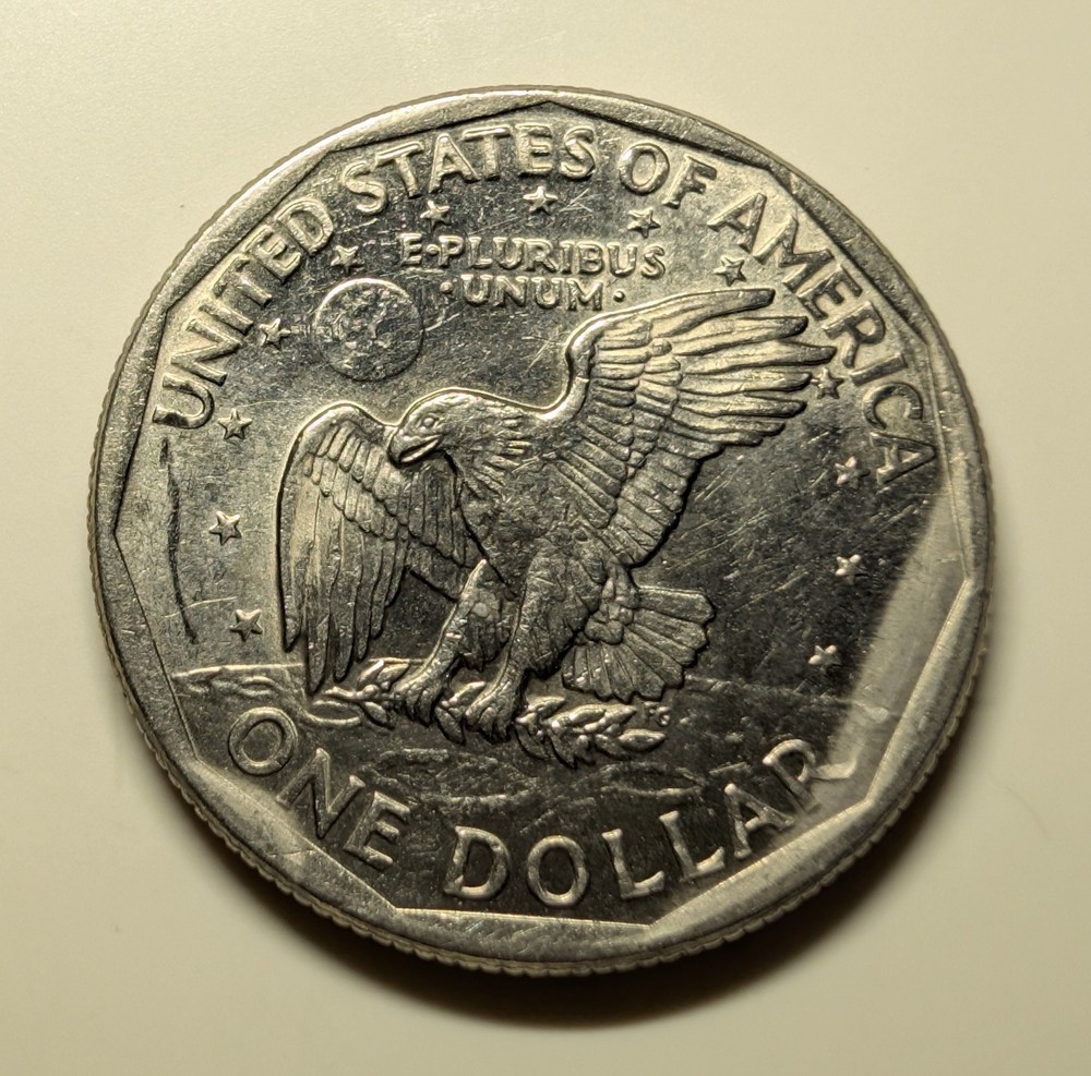 1979 Susan B Anthony "D" mark filled error