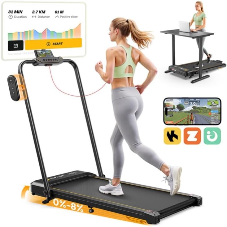 Home Electric Treadmill Folding Compact Walking Running Exercise Machine for Fit