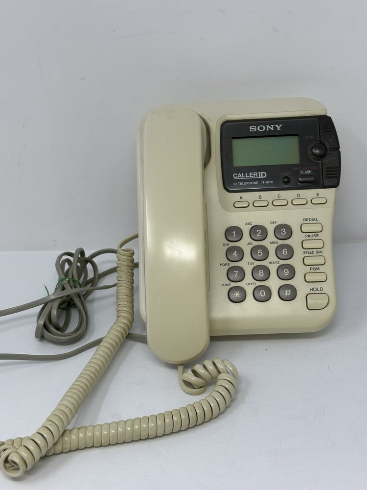 Sony IT-ID70 Caller ID Multi-Function Phone LCD Display AC Cord-Free Operation