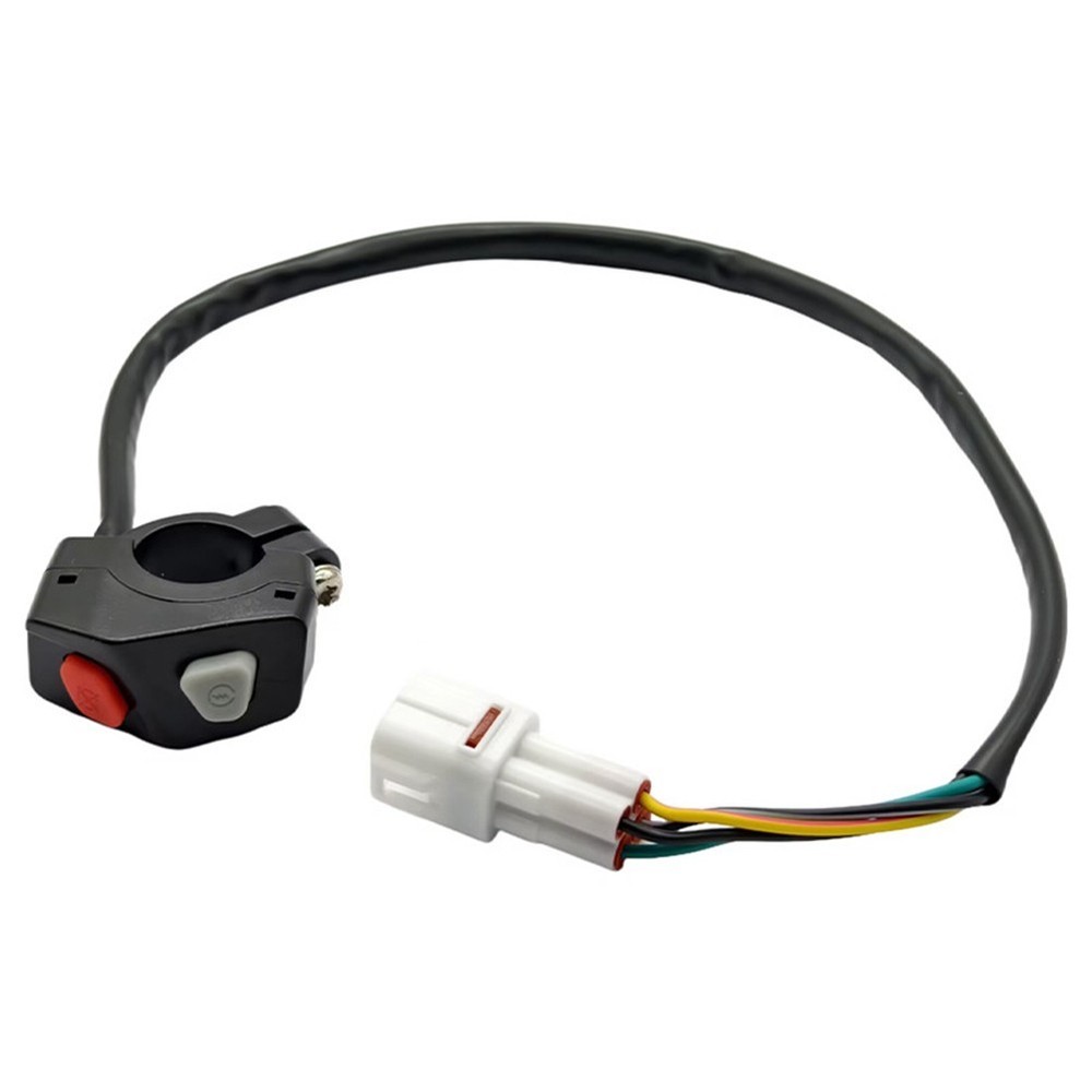 22mm Motorcycle Switch for Light and Engine Start ON OFF with 25" Cable