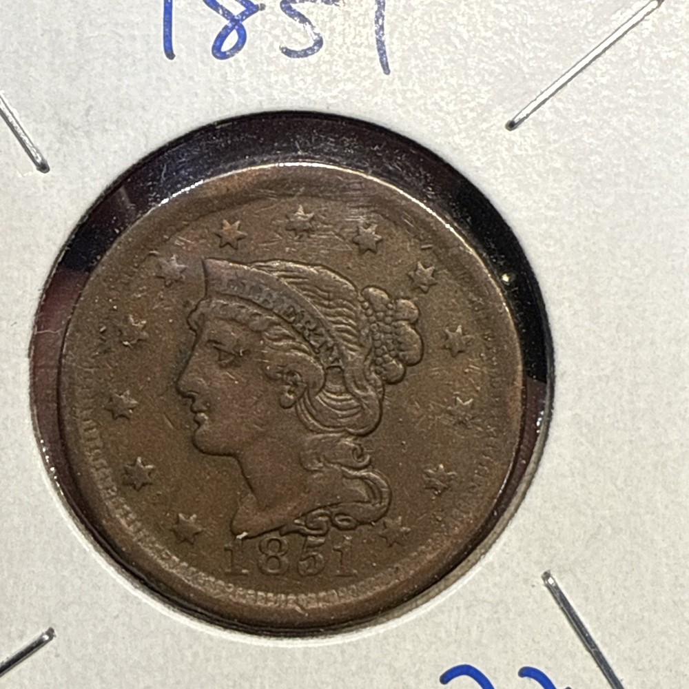 1851 US Large Cent
