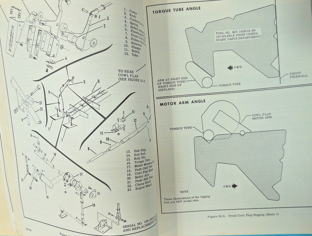 Cessna 336 Fixed Gear Push/Pull Twin Engine 1964 Maintenance Service Manual