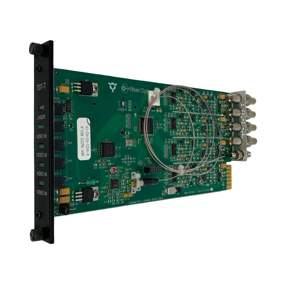 GE Security Interlogix 707-T E-0021-03-02 4-Chnl Fiber Optic Video Transmitter
