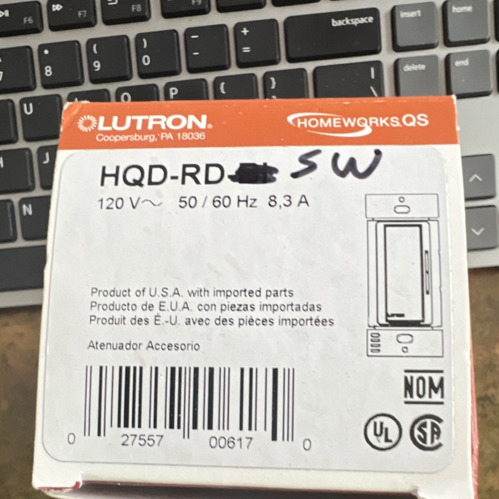 Lutron HQD-RD-SW Remote Dimmer