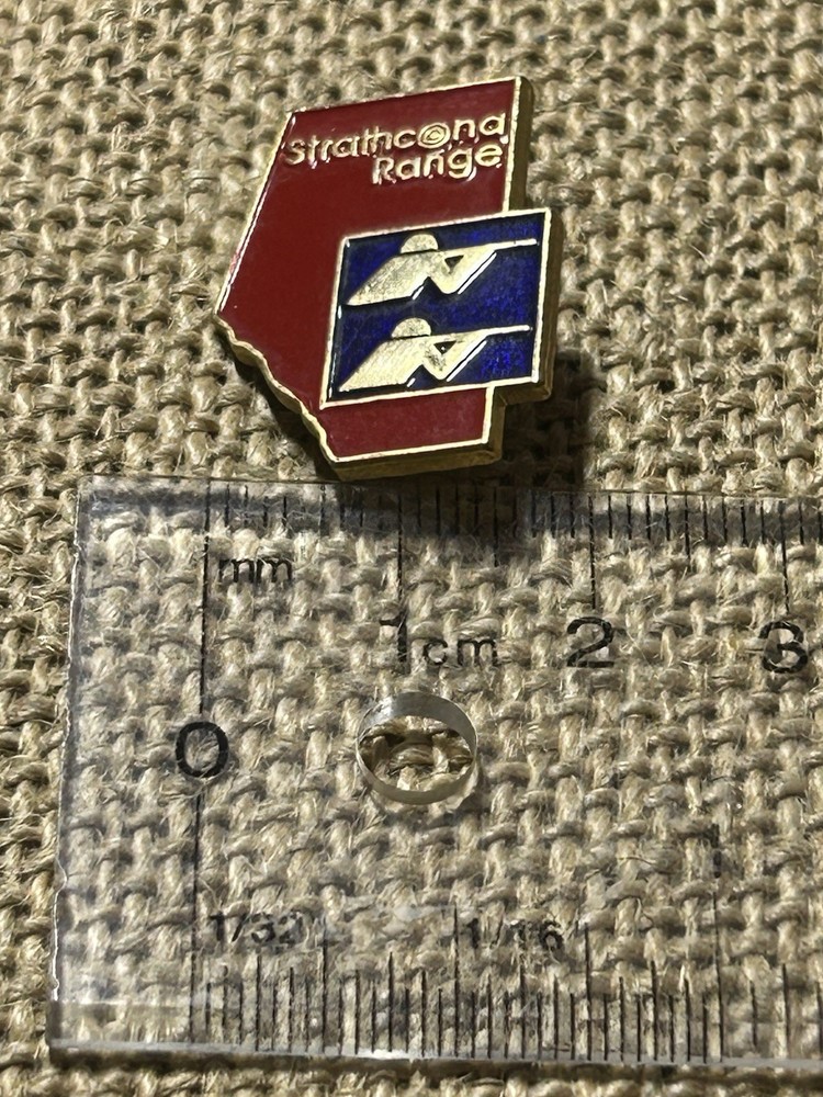 Vintage Strathcona Range Alberta Shooting Range Enamel Pin **READ