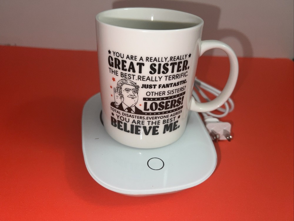 Electric Coffee Mug Warmer With A Cup