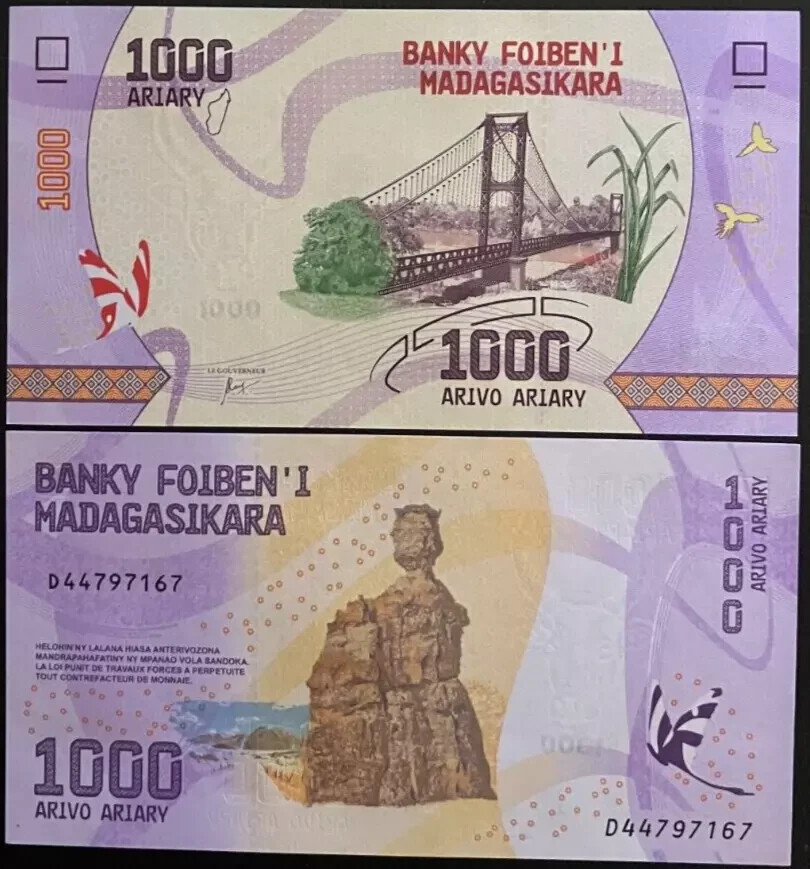 MADAGASCAR - 2017 1000 Ariary UNC