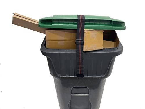 Garbage Commander Garbage Strap, Adjustable Garbage Can Security Strap, Heavy