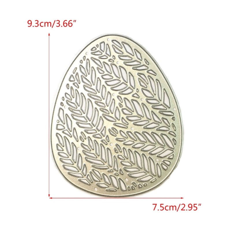 Die Cuts for Card Making Wheat Egg Embossing Stencil Easter Egg Cutting Template