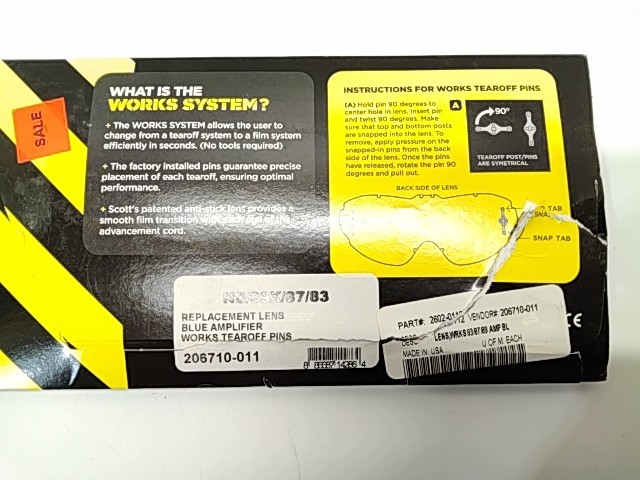 Replacemeent Lens-Blue - 2000 Scott Works NOS