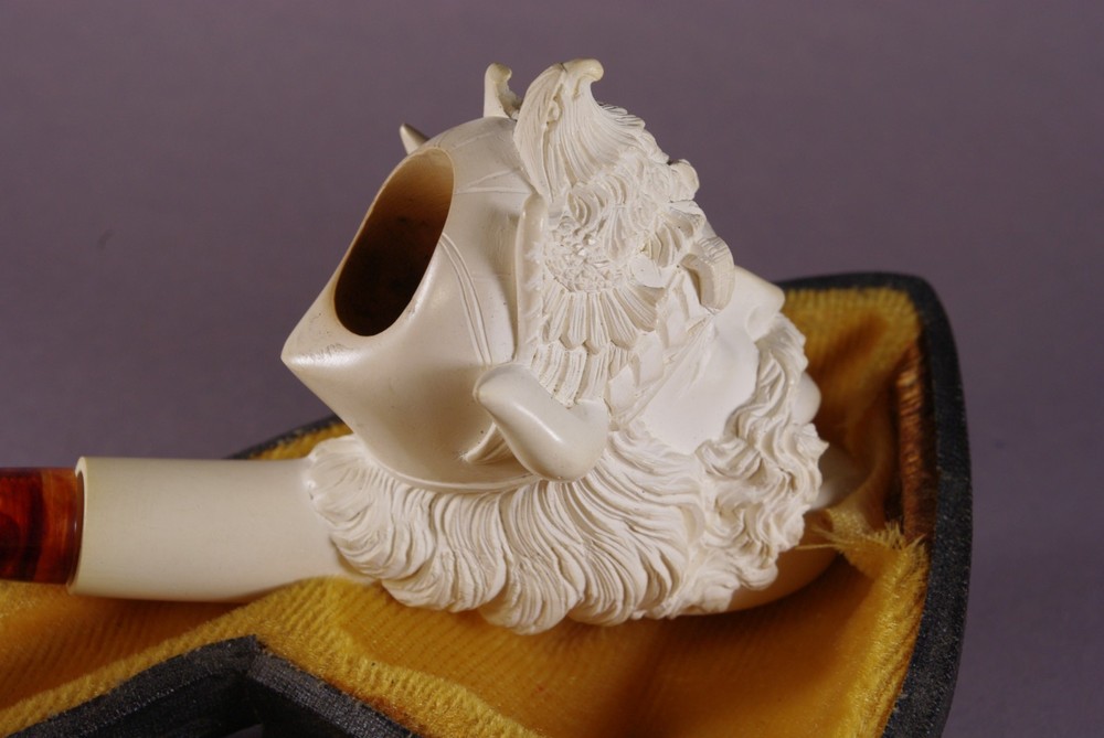 Vintage pipe Meerschaum EAGLE deco pipe (№10)