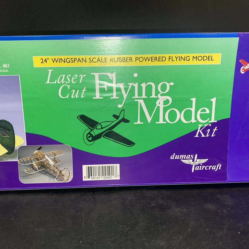 DUMAS LAIRD SUPER SOLUTION laser cut 24" wingspan balsa kit NIB, Complete!