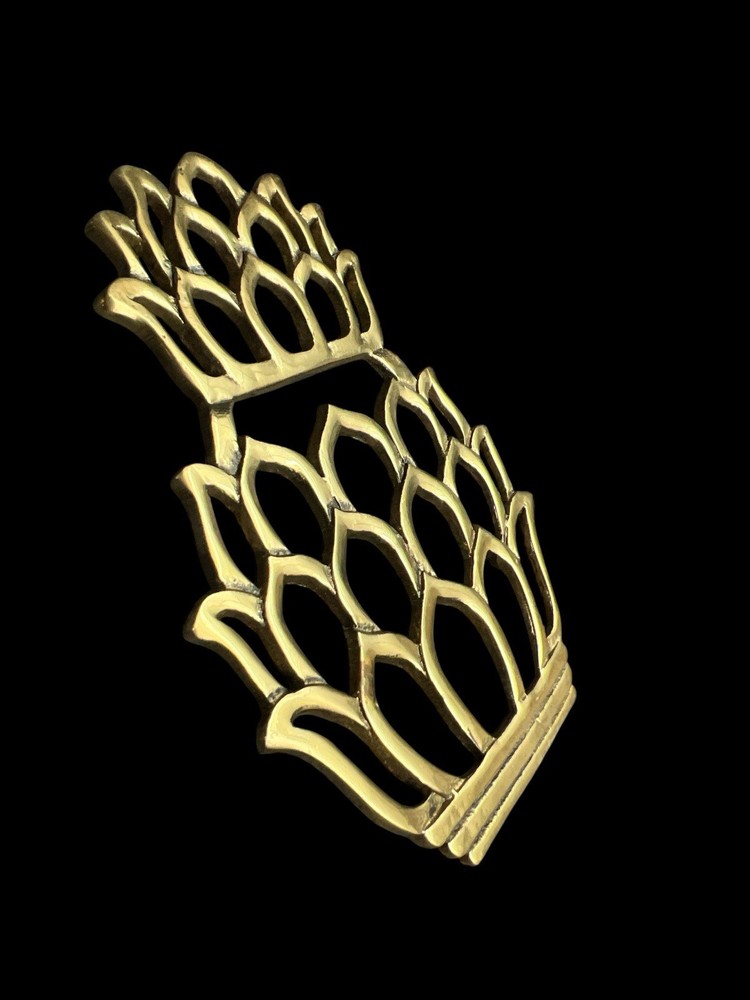 Pineapple Brass Trivet Chic Decor Hampton Brass Collection Boho