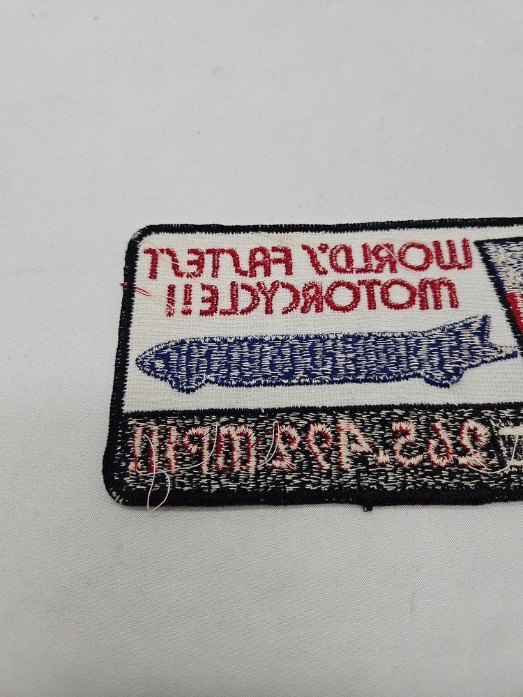 Harley Davidson Worlds Fastest Motorcycle Patch